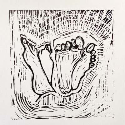 Abundance 2023 (lino) 40x40 cm 2023