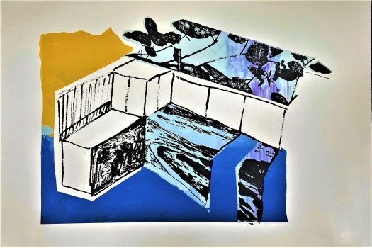 'Cosmic Kitchen' - 75 x 100 cm(screenprinting) 2021