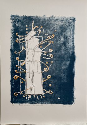 New playing field I (lino) 50x 71 cm 2025