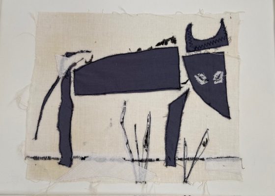 Niet alleen de koeien kennen haar zo goed (textiel) 1987 of 1988