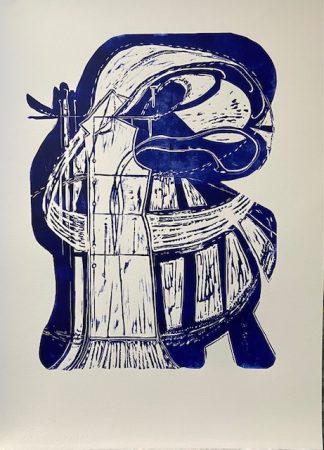 Nieuw speelveld III New playing field III (lino) 50x 71 cm 2025